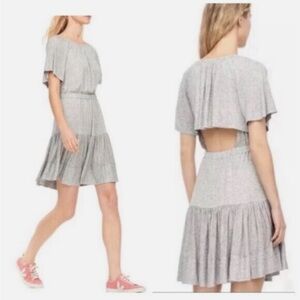 Rebecca Taylor Light Gray Backless Dress